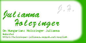julianna holczinger business card